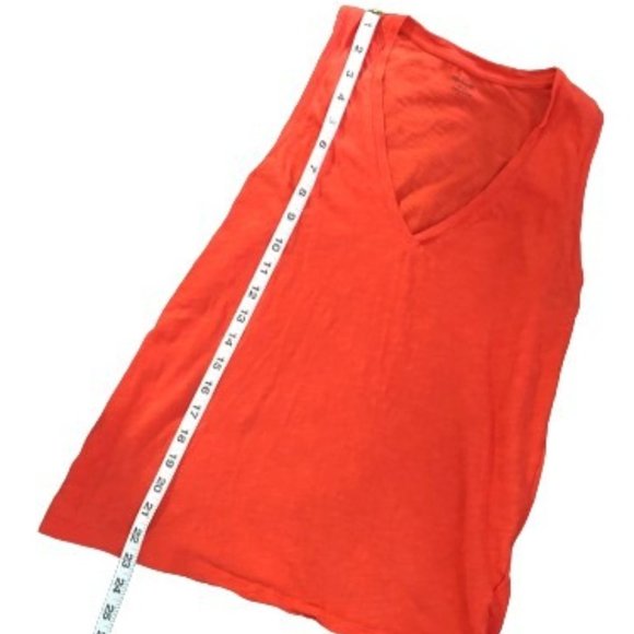 Madewell Burnout Sleeveless V-Neck T-Shirt Tee - Picture 5 of 8